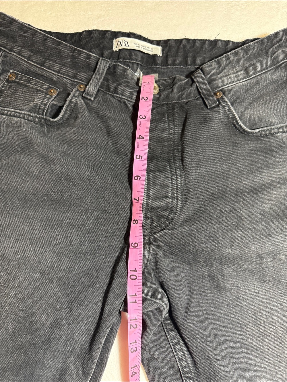 Zara Black Straight-Leg Jeans - Picture 4 of 6